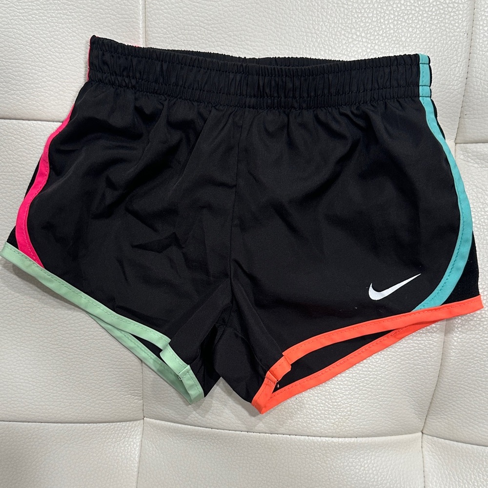 Nike Toddlers Dri-Fit Black Shorts with Colorful Accents-Size 2T (1-2 years)